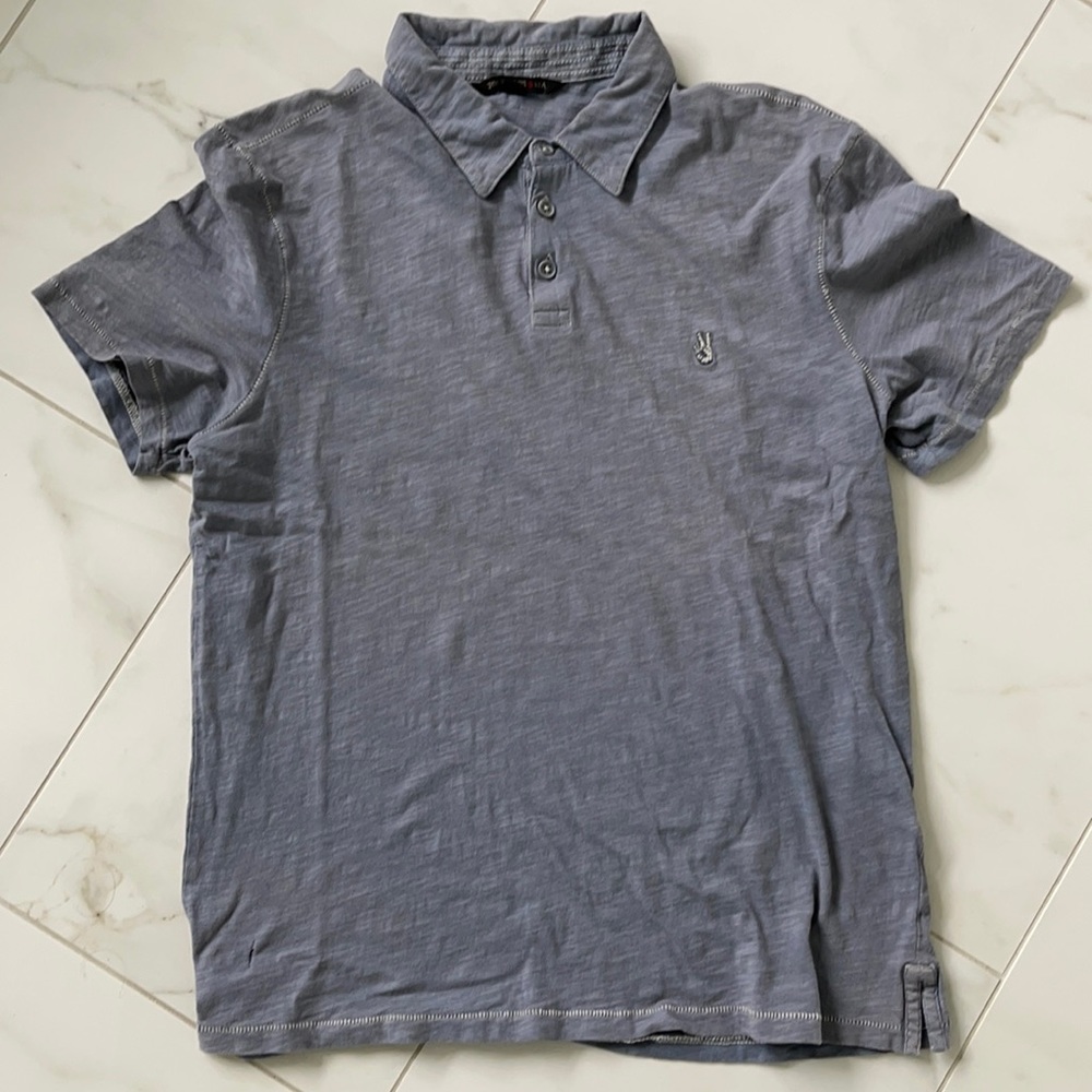 John Varvatos ⭐️ Star USA Peace Sign Polo M